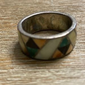 Handmade Indian Man’s ring with stones